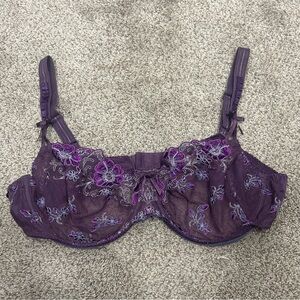 Prima Donna Purple Floral Underwire Bra